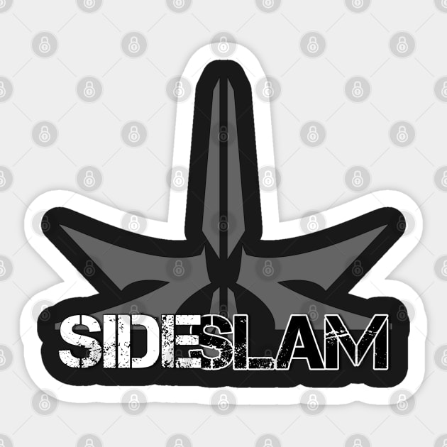 SideSlam BW Sticker by TankByDesign